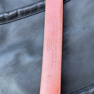 Coach Brown Leather Belt with Gold Buckle